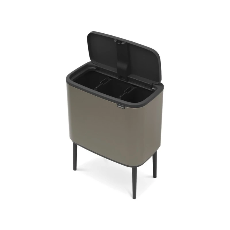 Кош за смет Brabantia Bo Touch 3x11L, Platinum